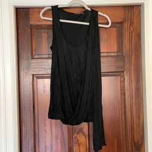 McQueen back drapey top